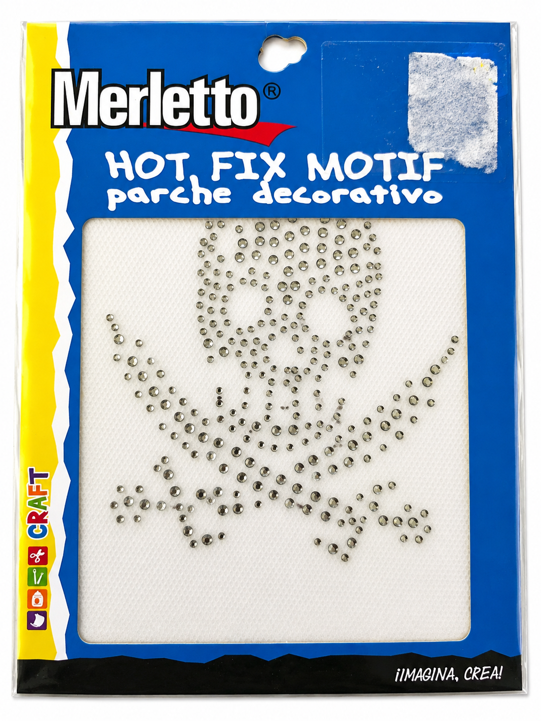 Patch thermocollant tête de mort pirate – Merletto Hot Fix Motif