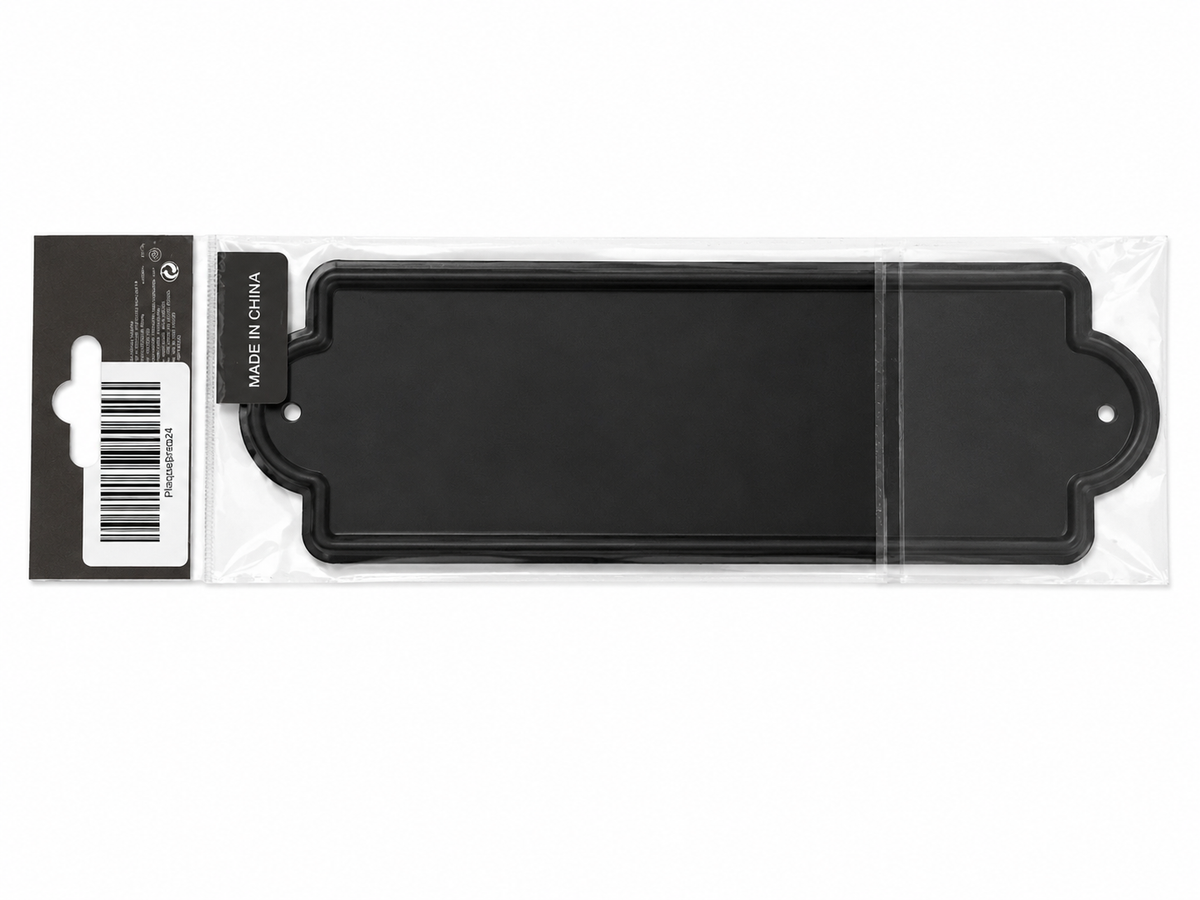 Plaque de porte « BUREAU » – Noir & blanc – 26 × 8,5 cm