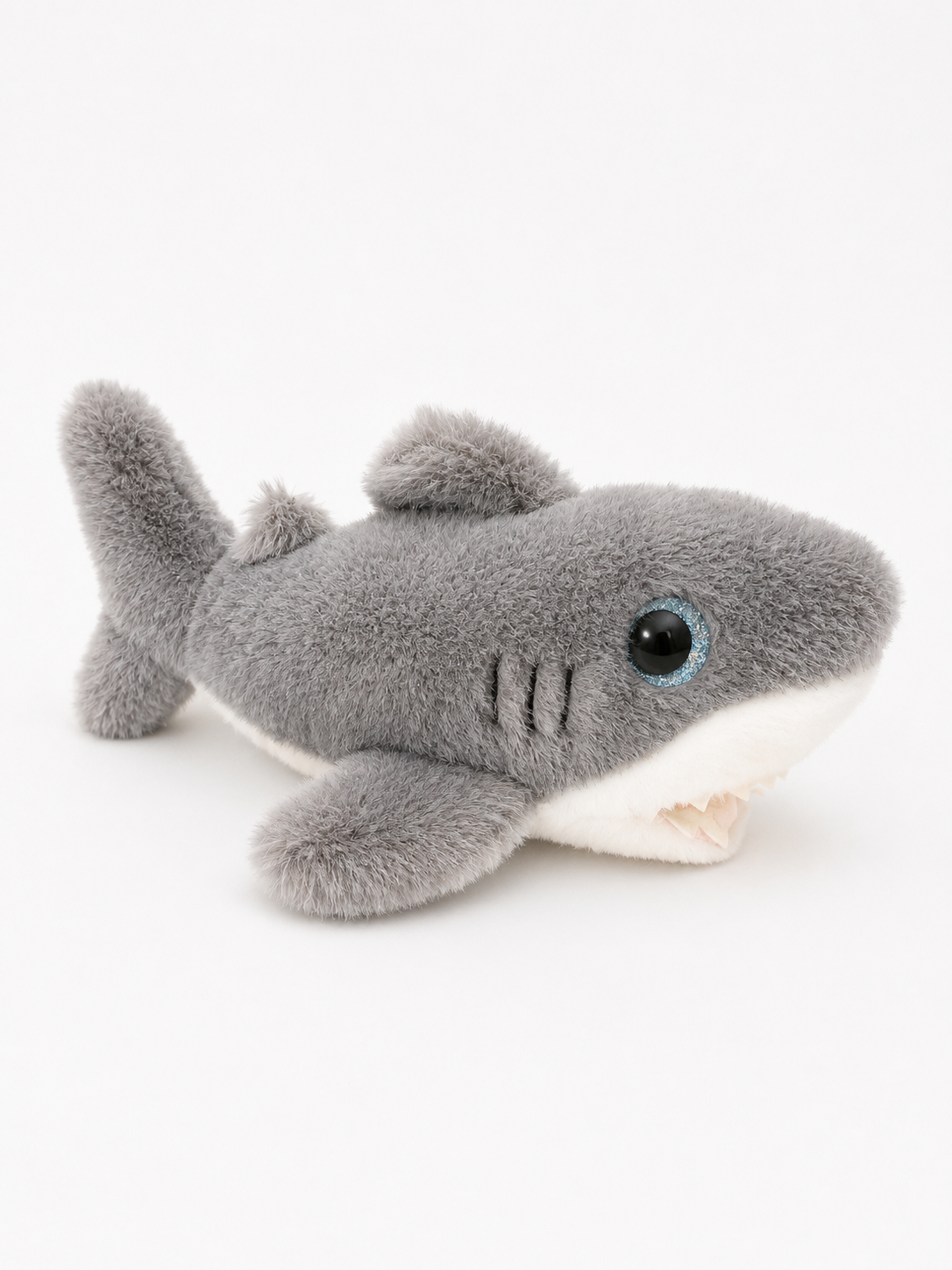 Peluche Petit Requin gris et blanc