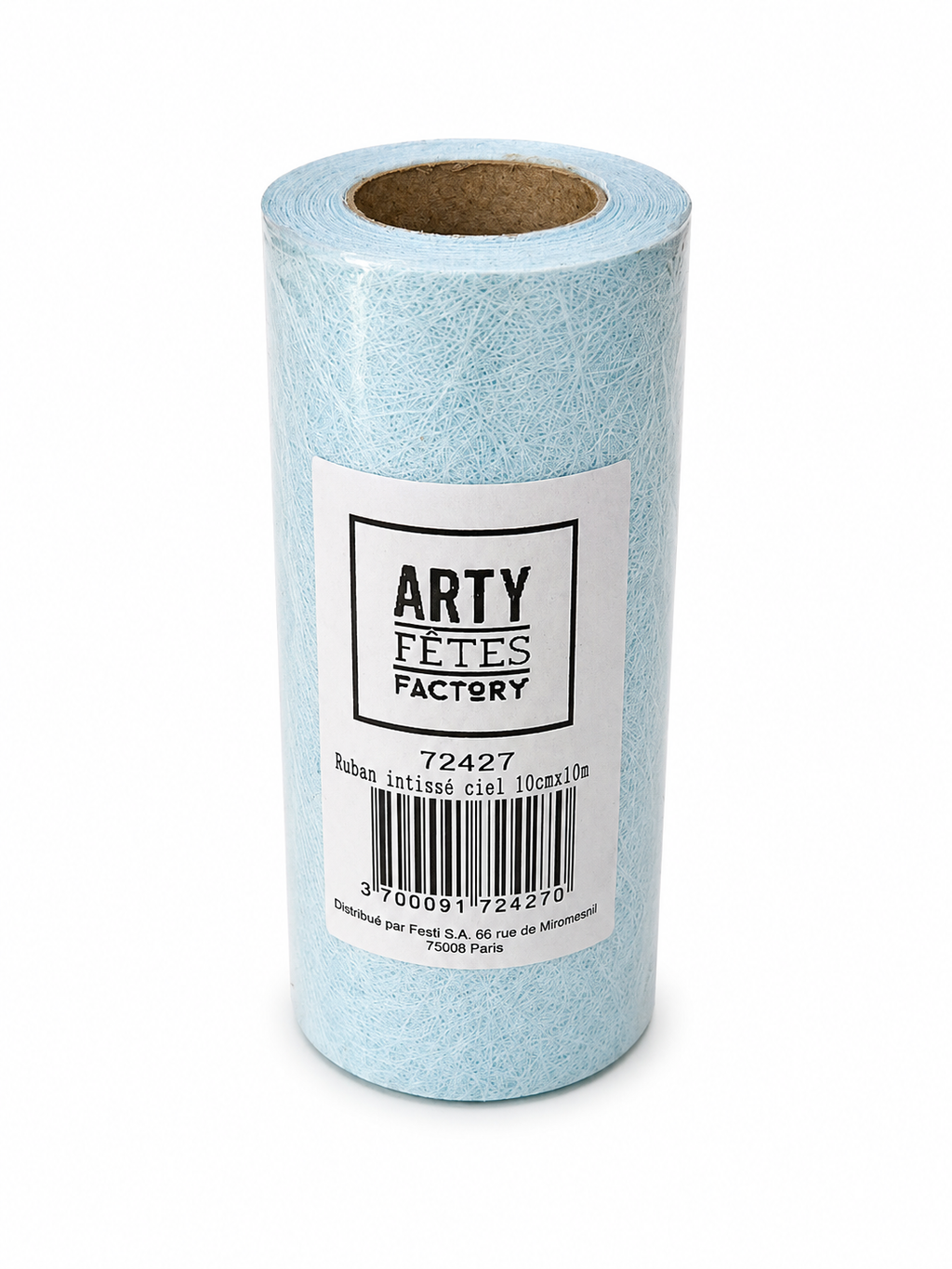 Ruban intissé bleu ciel – 10 cm × 10 m – Arty Fêtes Factory