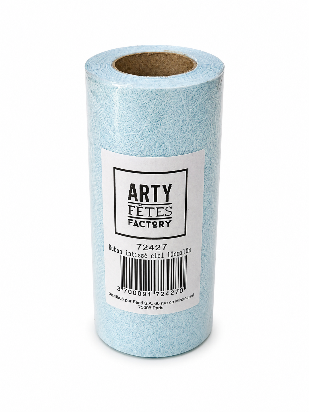 Ruban intissé bleu ciel – 10 cm × 10 m – Arty Fêtes Factory