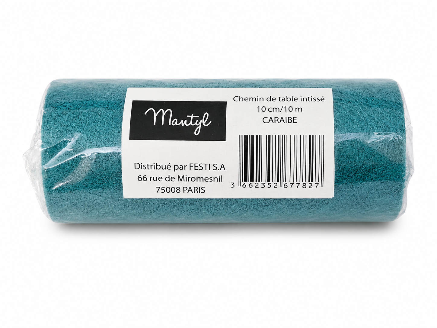 Chemin de table intissé MANTYL – 10 cm × 10 m – Plusieurs coloris