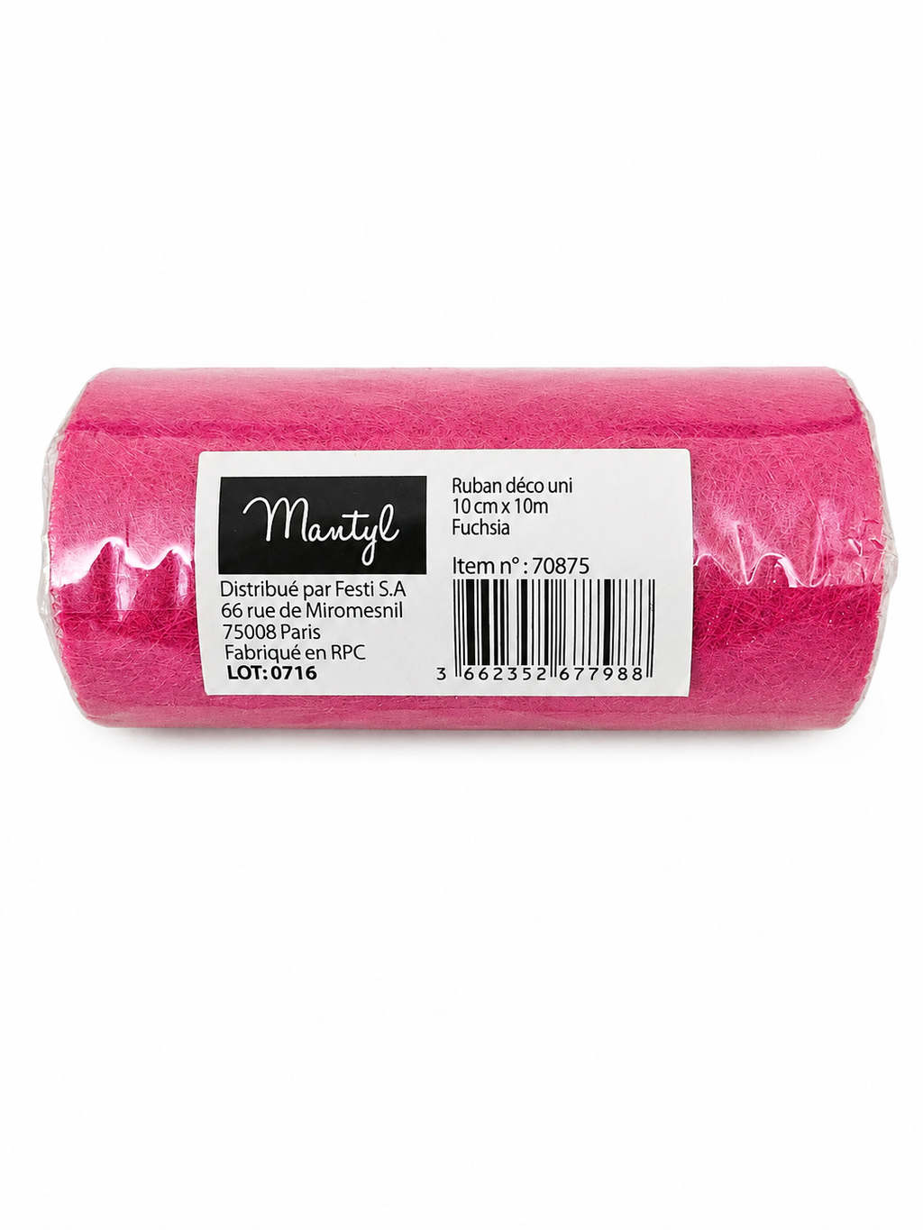 Chemin de table intissé MANTYL – 10 cm × 10 m – Plusieurs coloris