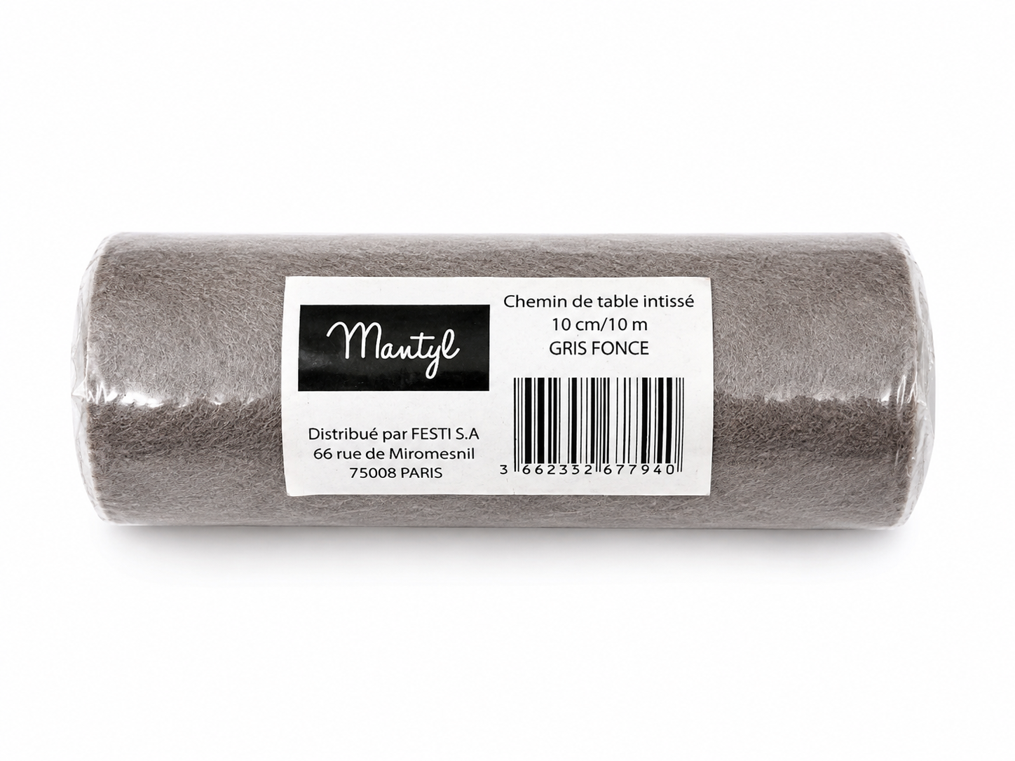 Chemin de table intissé MANTYL – 10 cm × 10 m – Plusieurs coloris