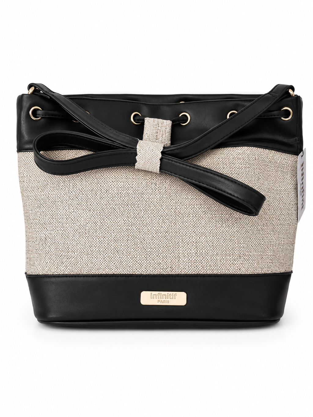 Sac à main Infinitif Paris – Noir et beige