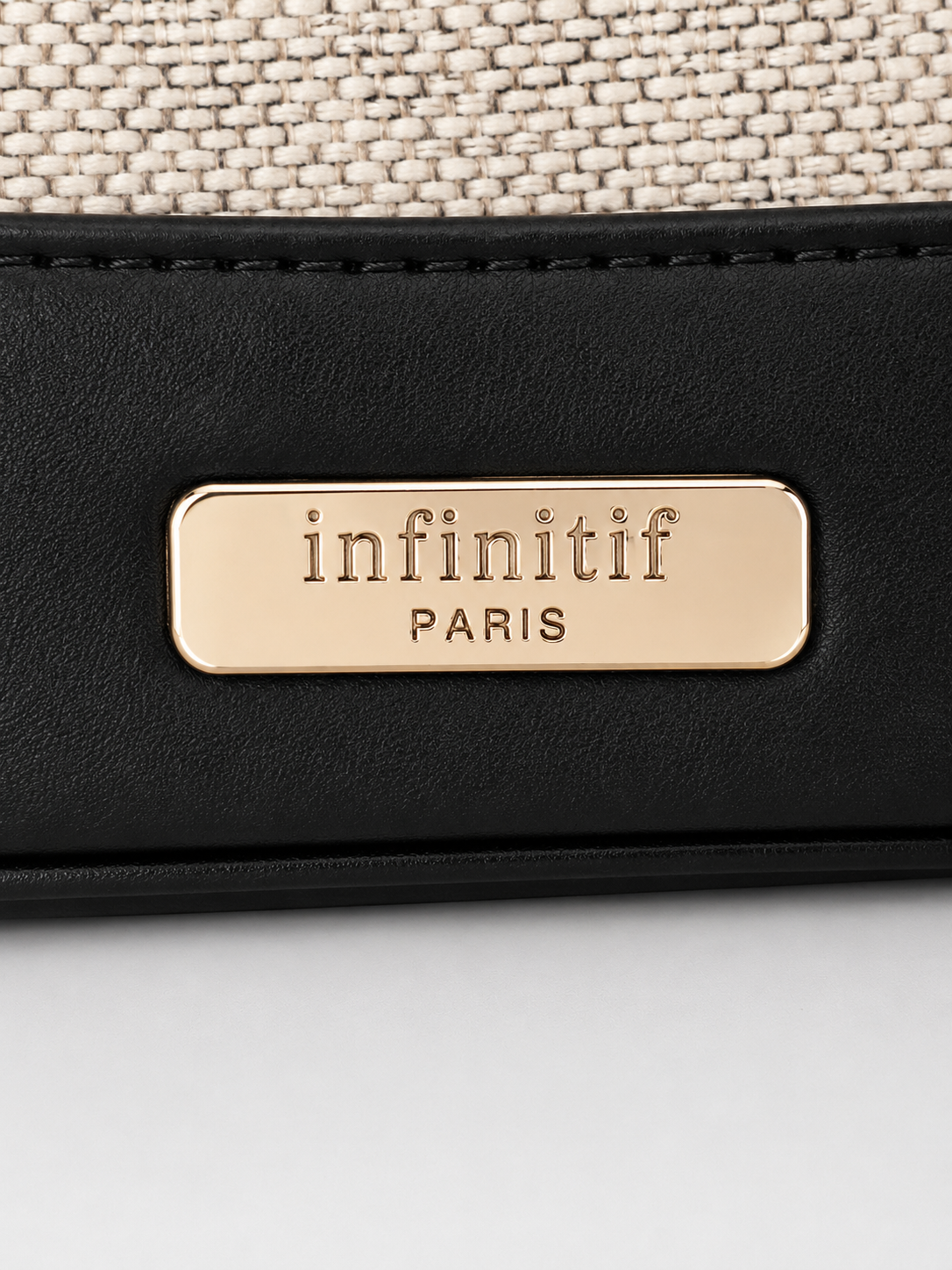 Sac à main Infinitif Paris – Noir et beige