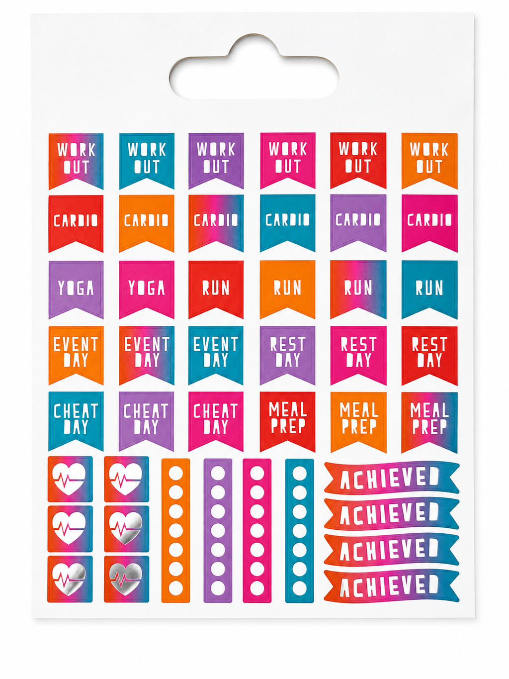 Sticker Book Dovecraft – 209 stickers – Thème sport & motivation