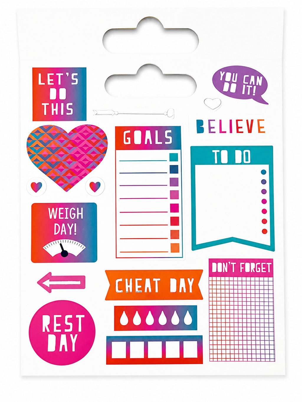 Sticker Book Dovecraft – 209 stickers – Thème sport & motivation
