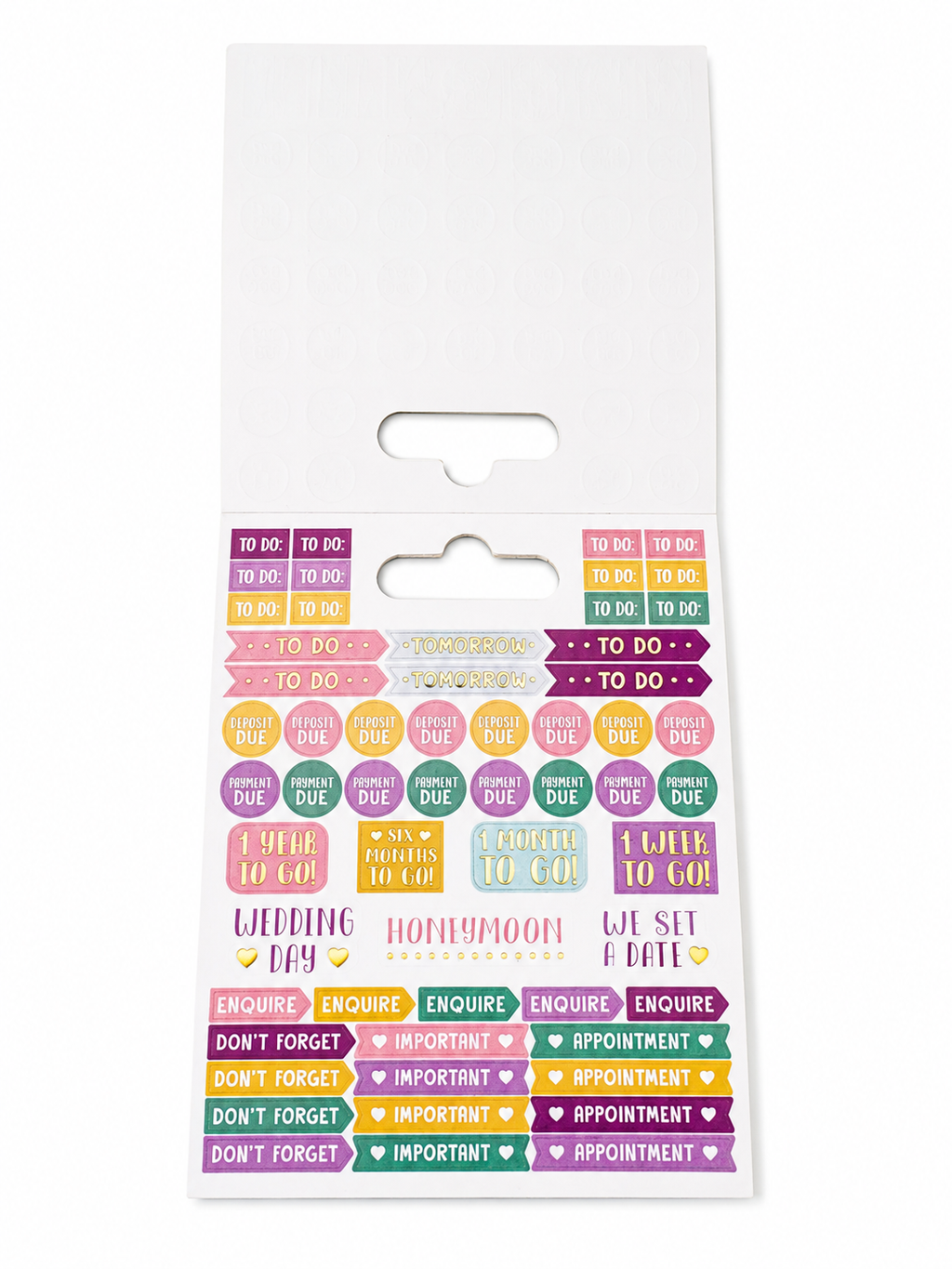 Sticker Book Dovecraft – 249 stickers – Mariage & organisation