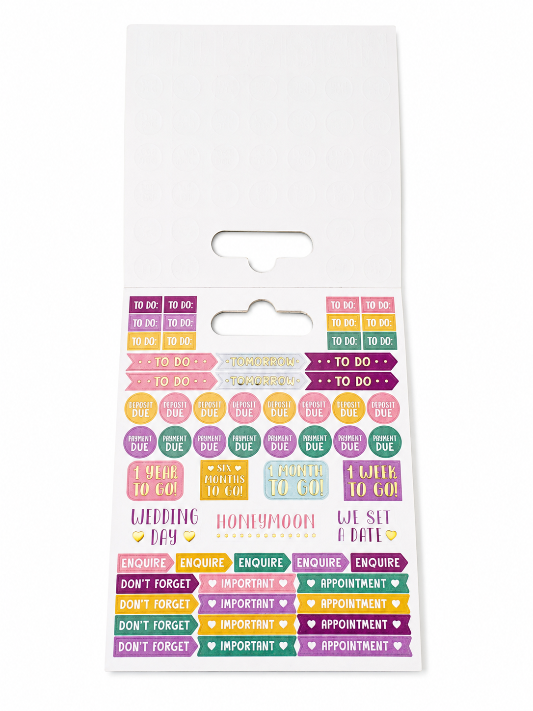 Sticker Book Dovecraft – 249 stickers – Mariage & organisation