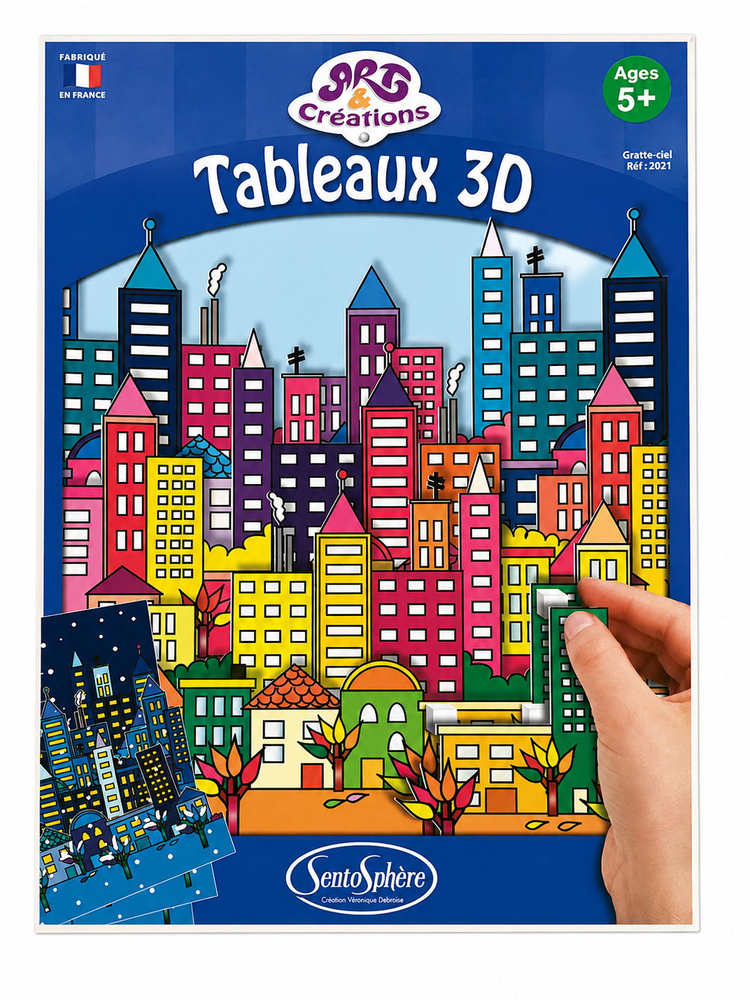 Kit créatif « Tableaux 3D – Gratte-ciel » – Art & Créations – SentoSphère