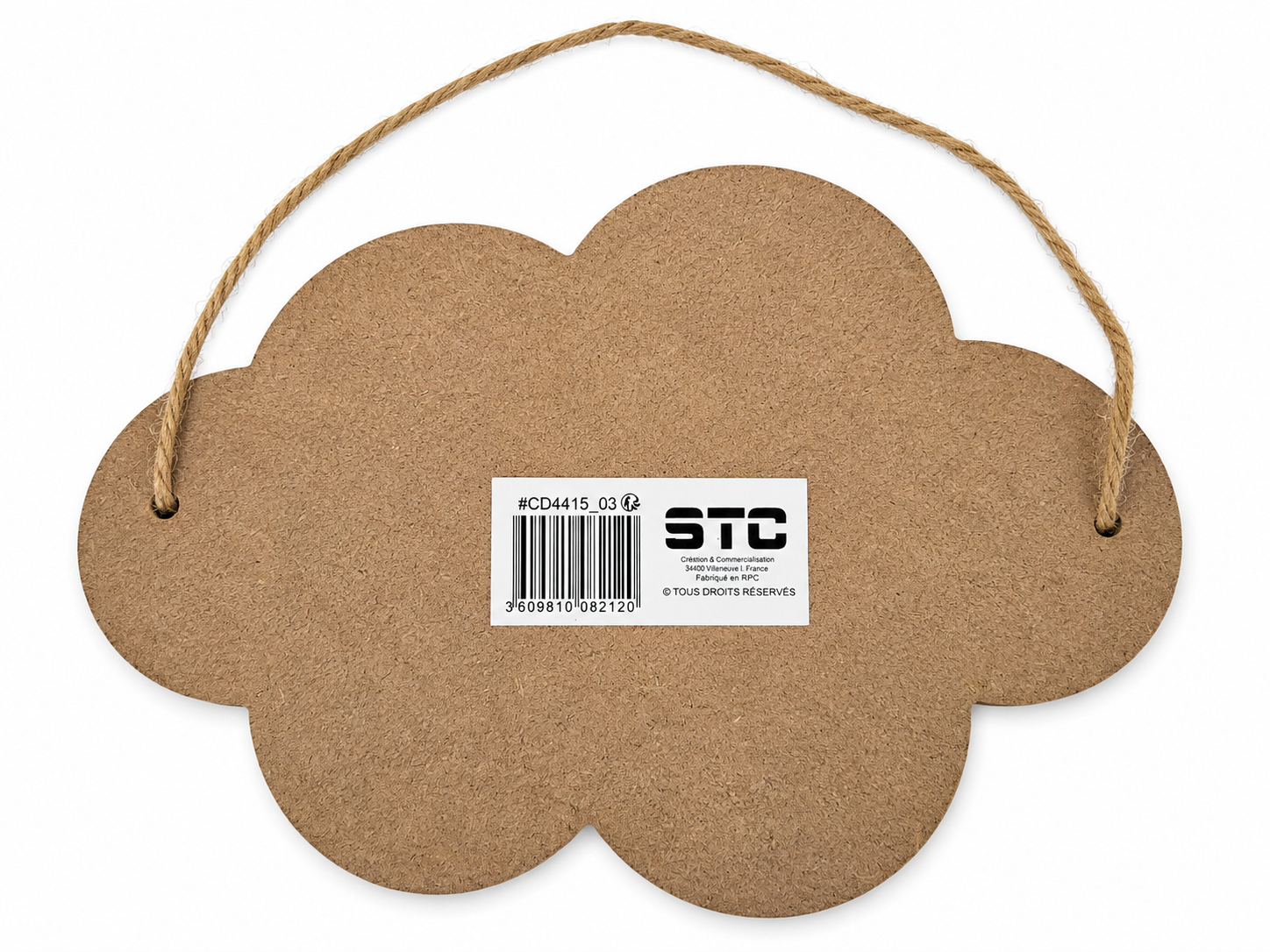 Plaque décorative « La tête dans les nuages » – 22,5 × 16 cm