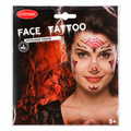 Tatouages temporaires visage Halloween Goodmark – Toile d’araignée rose